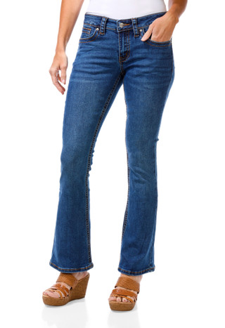 Thumbnail 2: Social Butterfly Juniors Straight Leg Jeans  