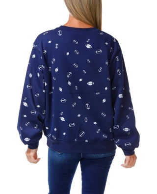 Thumbnail 2: Chaser Women's Football Print Sweatshirt  