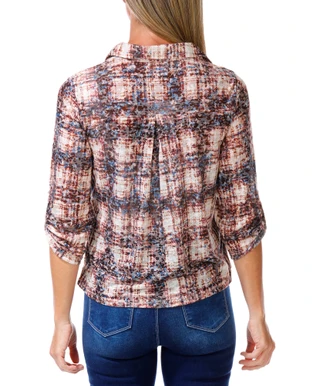 Thumbnail 2: Kate Park Women's Button Tab Sleeves Top  