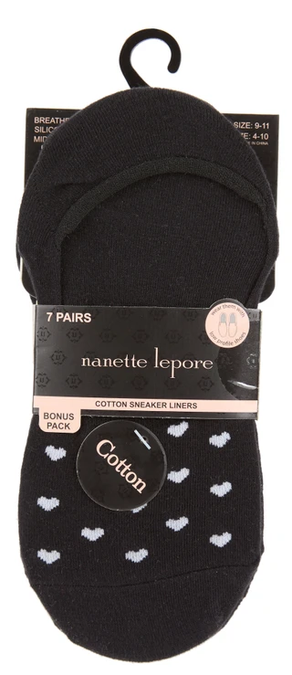 Thumbnail 1: Nanette Lepore Women's 7 Pk Sock Liner Socks 
