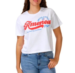 Thumbnail 1: Goodie Two Sleeves  Juniors Americana Tee  