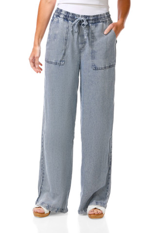Thumbnail 1: Thread & Supply Women's Wide Leg Pull On  Jeans  