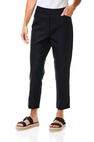 Thumbnail 1: Counterparts Women's Solid Pull On Ankle Pants  