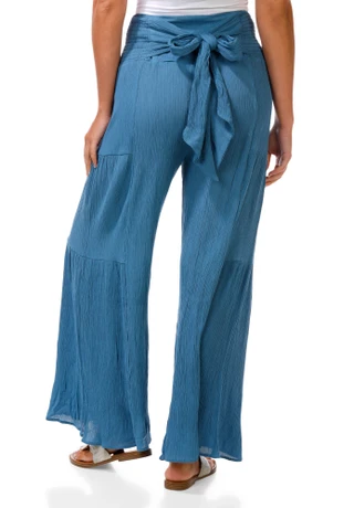 Thumbnail 2: ROCKS & INDIGO Women's Rie Front Wide Leg Pants  