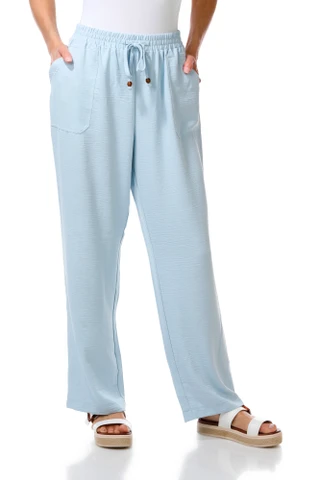 Thumbnail 1: Soho Apparel Women's Solid 2 Pocket Wide Leg Casual Pants  