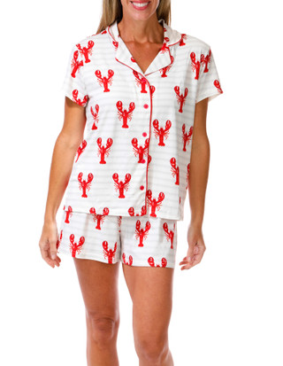 Thumbnail 1: Haute Dreamz Women's 2 Pc Pajama Shorts Set 
