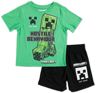 Thumbnail 1: Minecraft Little Boys 2 Pc Shorts Set 