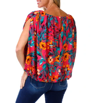 Thumbnail 2: Ava & Grace Women's Floral Print Top 