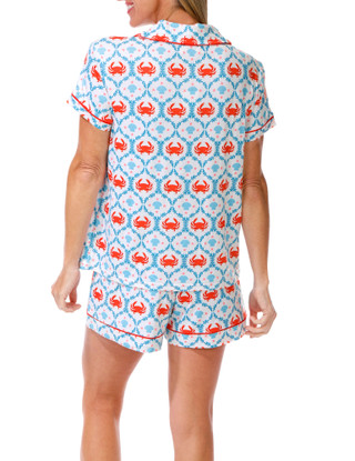 Thumbnail 3: Haute Dreamz Women's 2 Pc Pajama Shorts Set 