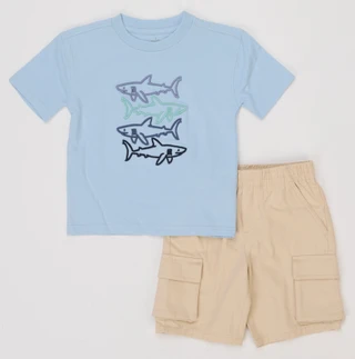 Thumbnail 1: Kids Headquarters Little girls 2 Pc Shorts Set  