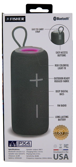 Thumbnail 2: Fisher Glo Ring Light Portable Wireless Speaker 