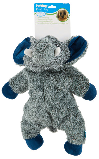 Thumbnail 1: petking Plush Elephant Toy w/ Squeaker & Crinkle 