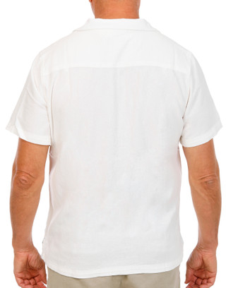 Thumbnail 2: Caribbean Joe Men's Short Sleeve Linen Button Down Shirt 