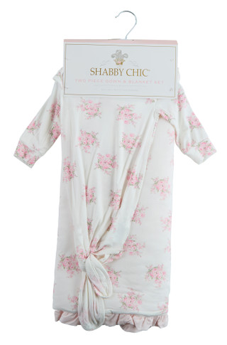 Thumbnail 1: SHABBY CHIC Baby Girls 2 Pc Gown & Blanket Set  