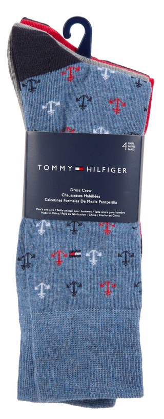 Thumbnail 1: Tommy Hilfiger Men's 4 Pk Crew Dress Socks  