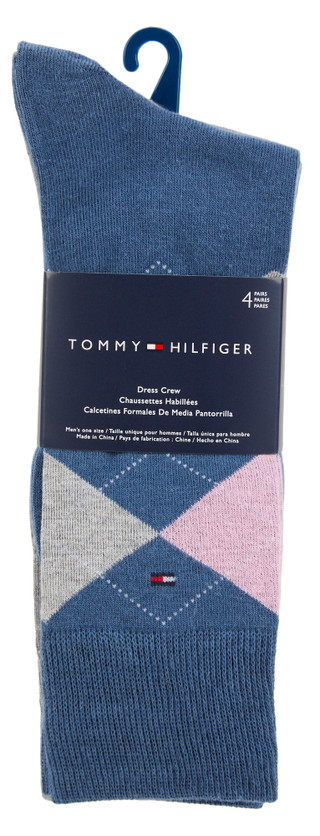 Thumbnail 1: Tommy Hilfiger Men's 4 Pk Crew Dress Socks  