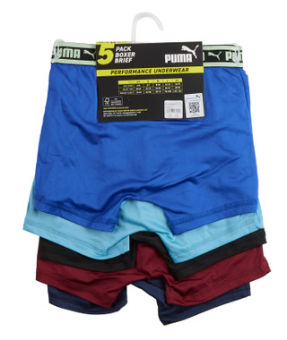 Thumbnail 2: Puma Boys 5 Pk Performance Boxer Briefs  