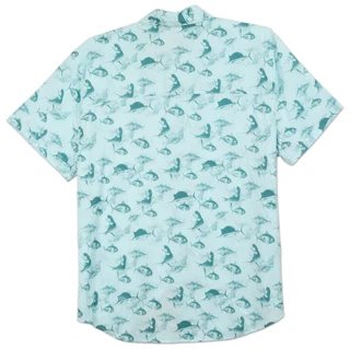 Thumbnail 2: SILVER BAIT Men's Outdoor Fishing Short Sleeve Button Down 