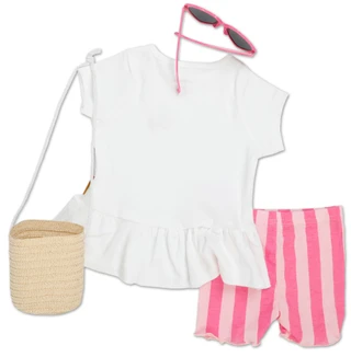 Thumbnail 2: Lila & Jack Baby Girls 4 Pc Shorts Set 