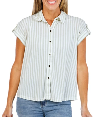 Thumbnail 1: Fifty Street Women's Button Down Top  