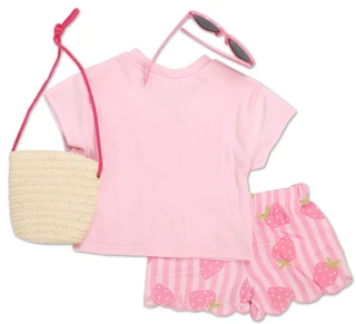 Thumbnail 2: Lila & Jack Baby Girls 4 Pc Shorts Set 