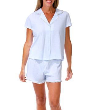 Thumbnail 1: Laura Ashley Women's 2 Pc Pajama Shorts Set  