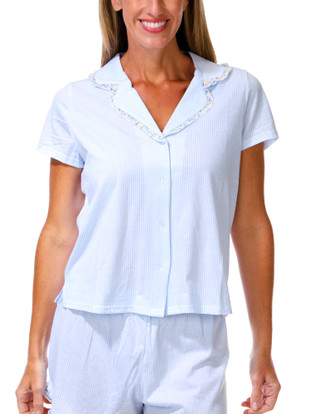 Thumbnail 4: Laura Ashley Women's 2 Pc Pajama Shorts Set  
