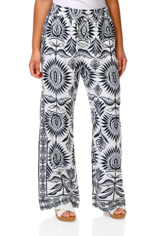 Thumbnail 1: GEMMA & JANE Women's Floral Print Pants  