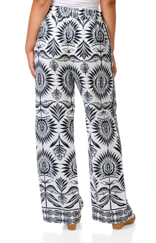 Thumbnail 2: GEMMA & JANE Women's Floral Print Pants  