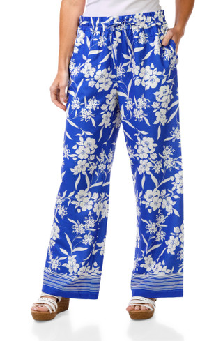 Thumbnail 1: GEMMA & JANE Women's Floral Print Pants  