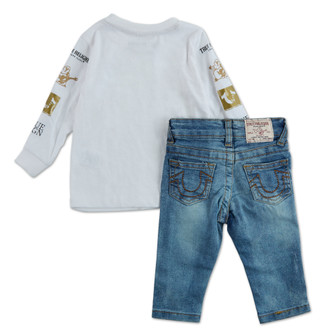 Thumbnail 2: True Religion Baby Boy 2 Pc Pants Set  