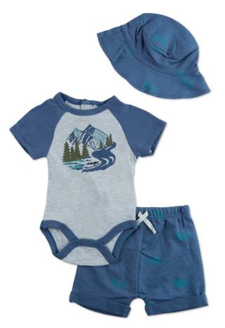 Thumbnail 1: Wrangler Baby 3 Pc Shorts Set 