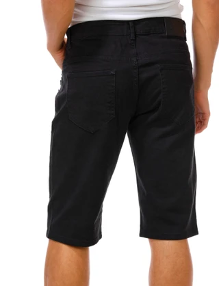 Thumbnail 2: Retro Stitch Men's Cross Stud Denim Shorts  