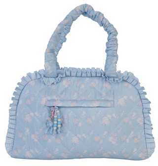 Thumbnail 1: OMG Accessories Floral Quilted Duffle Bag  