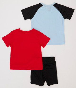 Thumbnail 2: Marvel Little Boys 3 Pc Shorts Set  