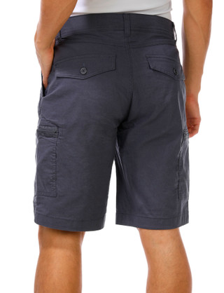 Thumbnail 2: HALLSTATT Men's Solid Cargo Shorts  