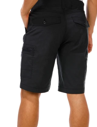 Thumbnail 2: HALLSTATT Men's Solid Cargo Shorts  
