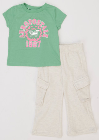 Thumbnail 1: Aeropostale Toddler Girls 2 Pc Pants Set  