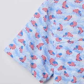 Thumbnail 2: SILVER BAIT Men's Americana Short Sleeve Polo 