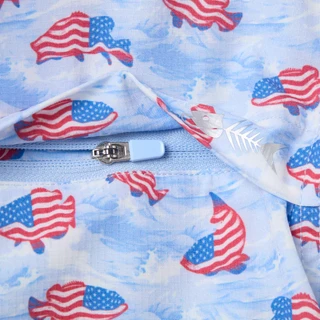 Thumbnail 5: SILVER BAIT Men's Americana Short Sleeve Polo 