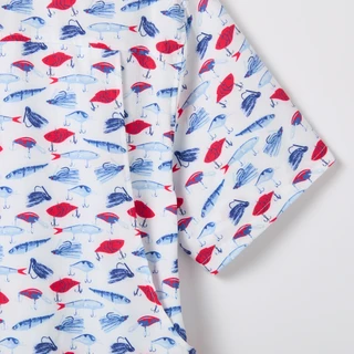 Thumbnail 3: SILVER BAIT Men's Americana Short Sleeve Button Down 