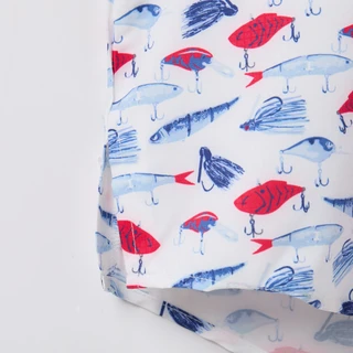 Thumbnail 4: SILVER BAIT Men's Americana Short Sleeve Button Down 