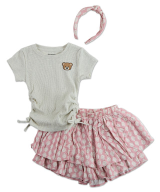 Thumbnail 1: BEARPAW Little Girls 3 Pc Skirt Set  