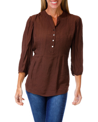 Thumbnail 1: Kate Park Women's Quarter Button Top  