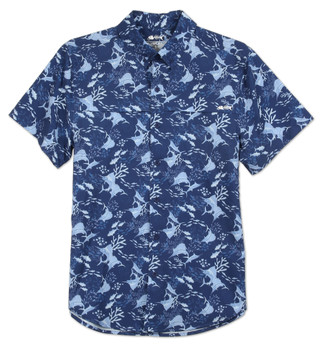 Thumbnail 1: SILVER BAIT Men's Americana Short Sleeve Polo 