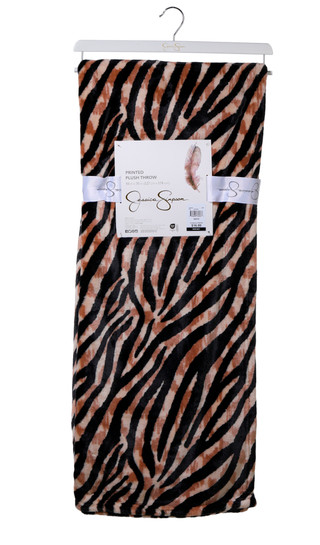 Thumbnail 1: Jessica Simpson 50x70 Printed Plush Throw Blanket 