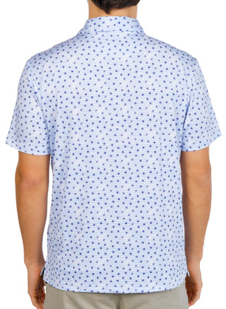 Thumbnail 4: TAILORBYRD Men's Short Sleeve Print Polo 