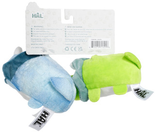 Thumbnail 2: Hal 2 Pk Cozy Dino Dog Toys 