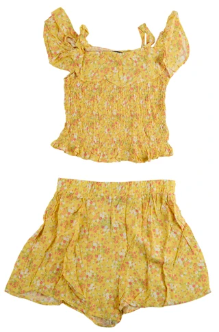 Thumbnail 1: Three Pink Hearts by Trixxi Big Girls 2 Pc Shorts Set 