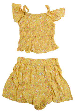 Thumbnail 2: Three Pink Hearts by Trixxi Big Girls 2 Pc Shorts Set 